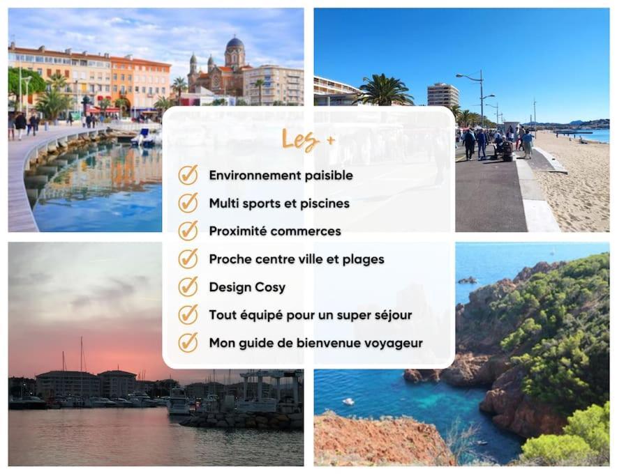 Apartmán Ideal Saint Raphael Piscine Clim Parking Exteriér fotografie